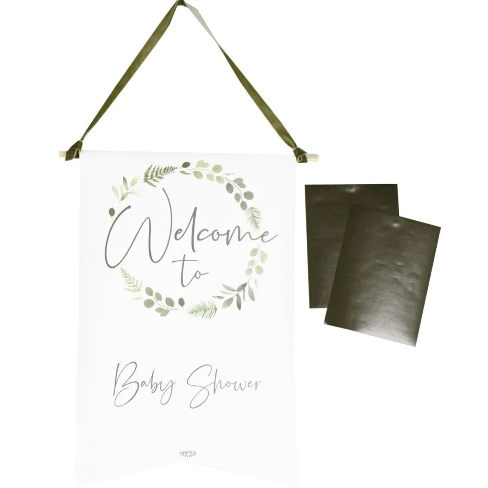 Hangdecoratie Bord Babyshower 40cm