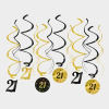 Hangdecoratie 21 Jaar 14cm 12st