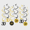 Hangdecoratie 30 Jaar 14cm 12st