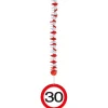 Hangdecoratie 30 Jaar Verkeersbord 75cm 3st