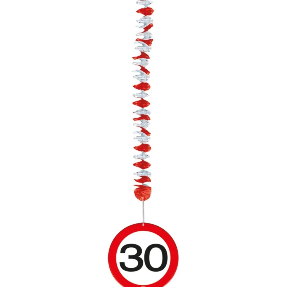 Hangdecoratie 30 Jaar Verkeersbord 75cm 3st