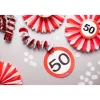 Hangdecoratie 50 Jaar Verkeersbord 75cm 3st