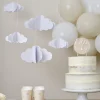 Hangdecoratie Wolken 3D 15cm 5st