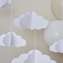 Hangdecoratie Wolken 3D 15cm 5st