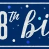 Happy Birthday Banner Blauw 18 Jaar 2,74m