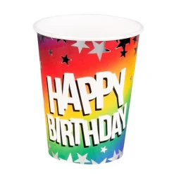 Happy Birthday Bekers Papier 210ml 10st