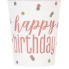 Happy Birthday Bekers Papier 266ml 8st