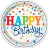 Happy Birthday Borden Stippen 23cm 8st