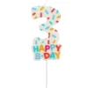 Happy Birthday Kaars 3 Jaar 7cm