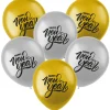 Happy New Year Ballonnen 33cm 6st