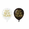 Happy New Year Ballonnen Goud 28cm 6st