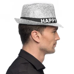 Happy New Year Hoed Glitter