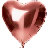 Hart Helium Ballon Brons Glans Leeg 45cm