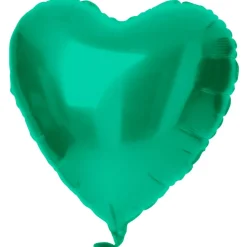 Hart Helium Ballon Groen Metallic Mat Leeg 45cm