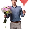 Hart Helium Ballon Rood Leeg 40cm
