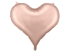 Hart Helium Ballon Rose Goud Leeg 75cm