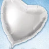 Hart Helium Ballon Zilver Leeg 45cm