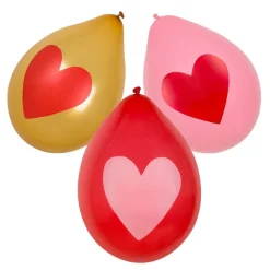 Hartjes Ballonnen 25cm 6st