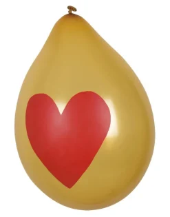 Hartjes Ballonnen 25cm 6st