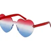 Hartjes Bril Rood Wit Blauw