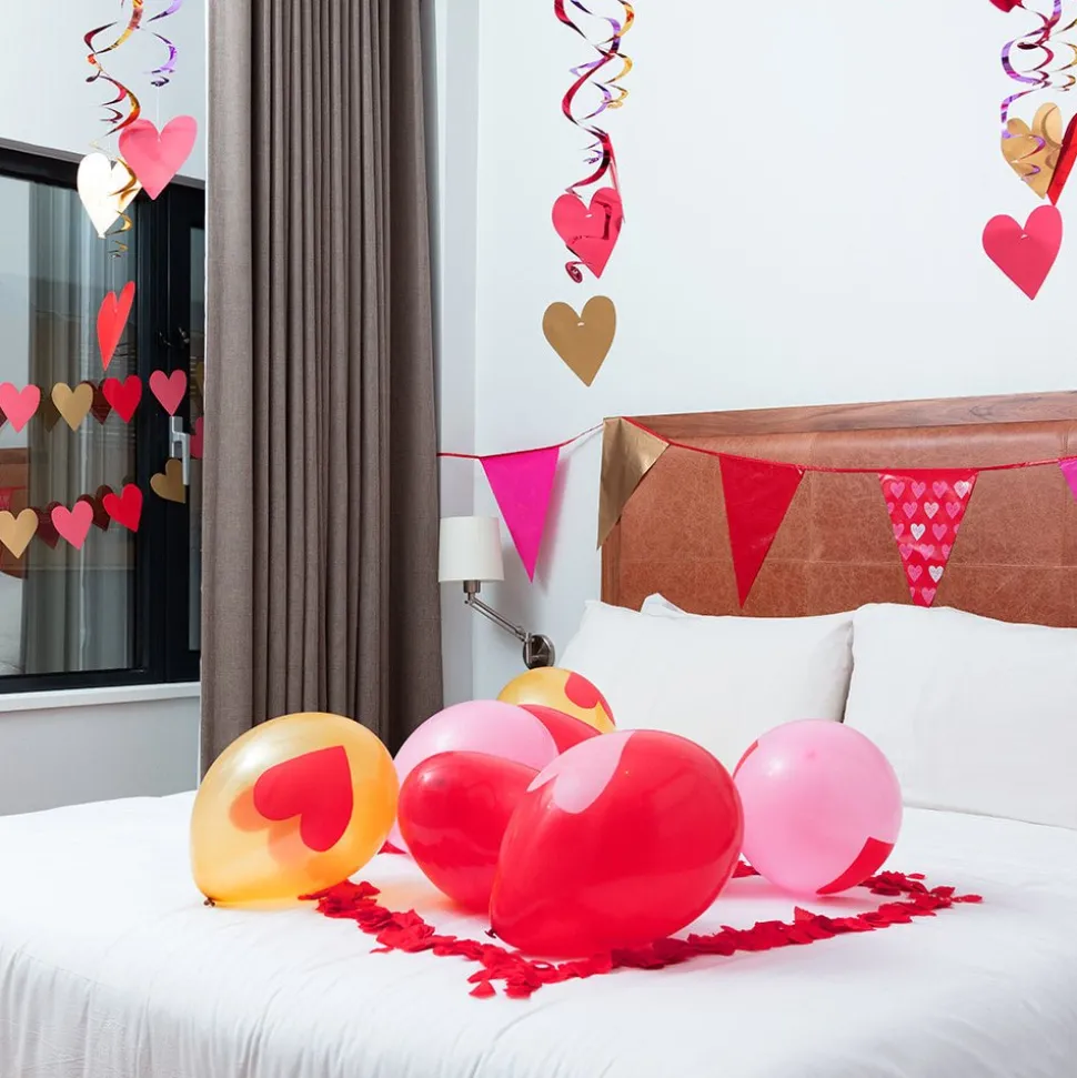 Hartjes Hangdecoratie 85cm 3st