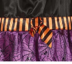Heks Halloween Kostuum Meisje Paars Zwart