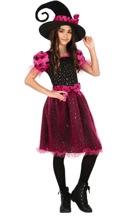 Heks Halloween Kostuum Meisje Roze