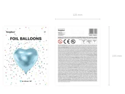 Helium Ballon Hart Lichtblauw Leeg 45cm