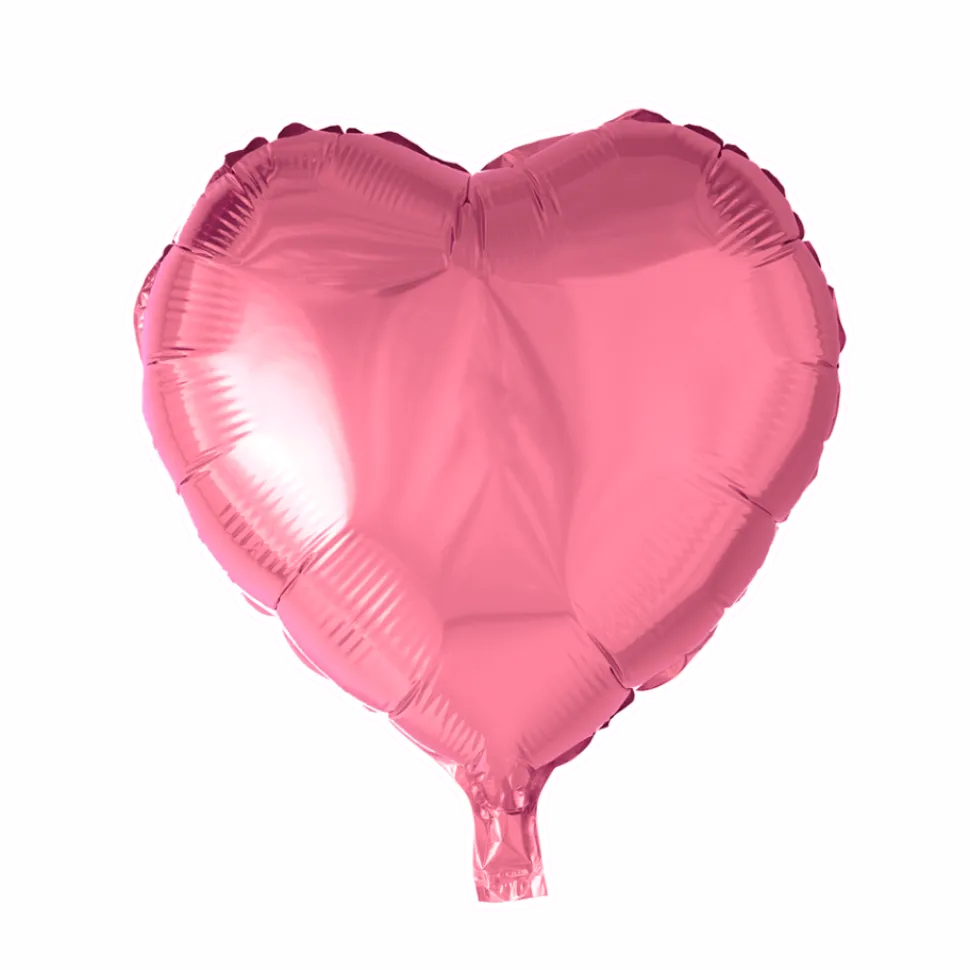 Helium Ballon Hart Lichtroze 45cm leeg