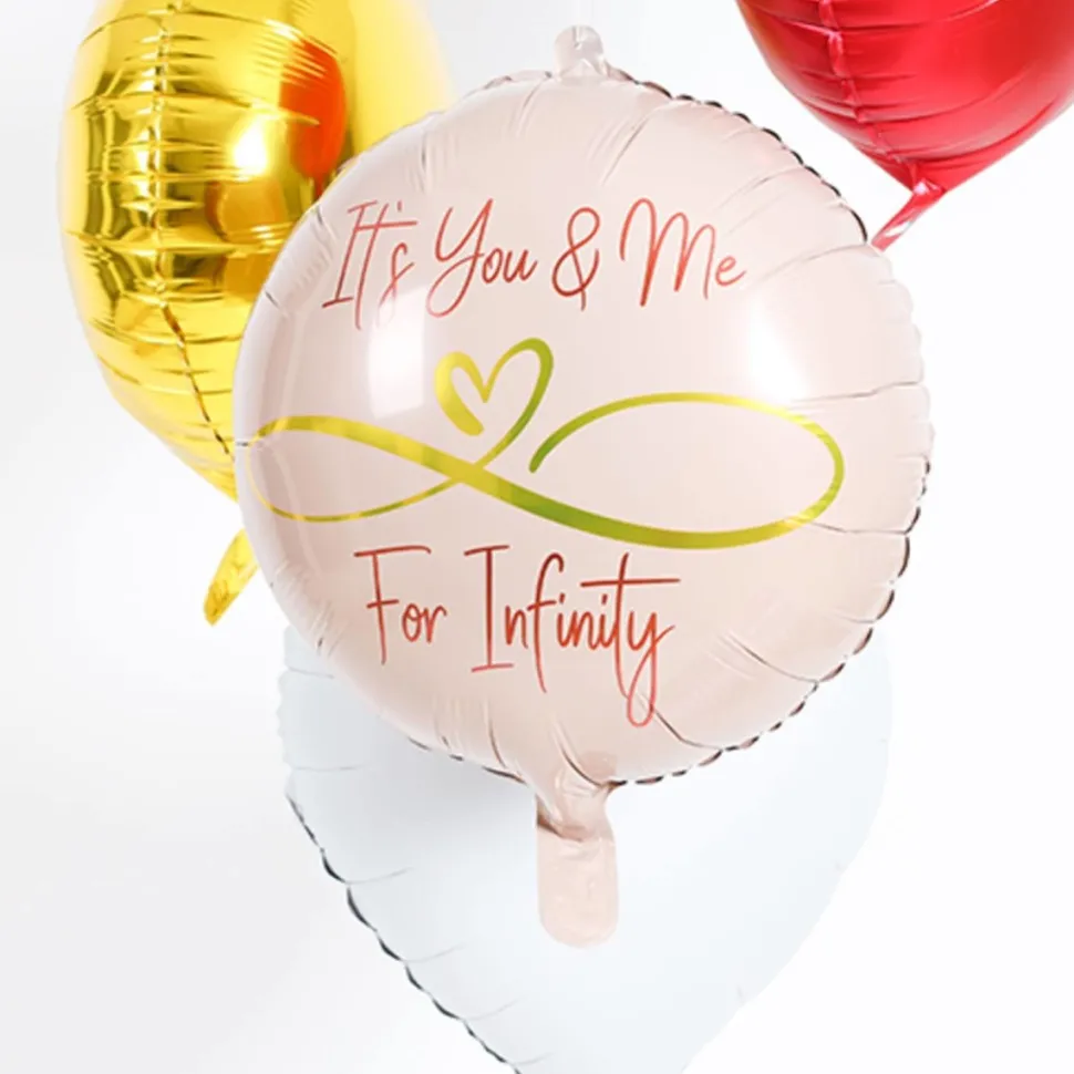 Helium Ballon Infinity Love Leeg 45cm