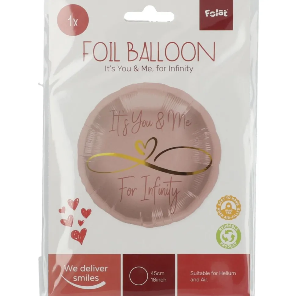 Helium Ballon Infinity Love Leeg 45cm