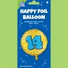 Helium Ballon 14 Jaar Gekleurd Leeg 46cm