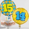 Helium Ballon 12 Jaar Gekleurd Leeg 46cm
