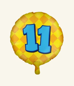 Helium Ballon 11 Jaar Gekleurd Leeg 46cm