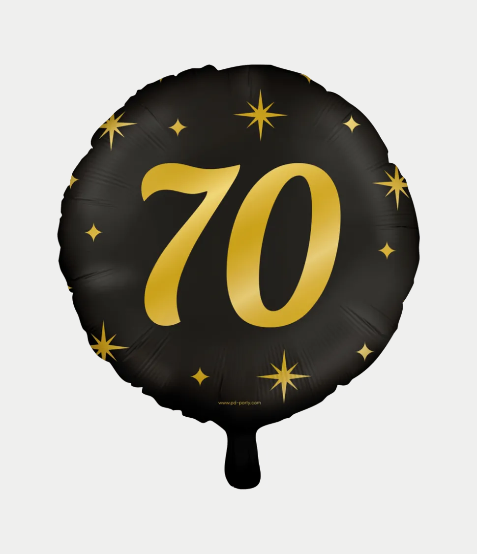 Helium Ballon 70 Jaar Leeg 30cm