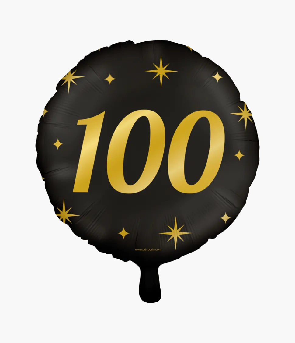 Helium Ballon 100 Jaar Leeg 30cm