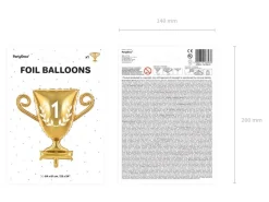 Helium Ballon Kampioensbeker Leeg 64cm