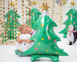 Helium Ballon Kerstboom Leeg 94cm