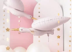 Helium Ballon Ooievaar Leeg 1m