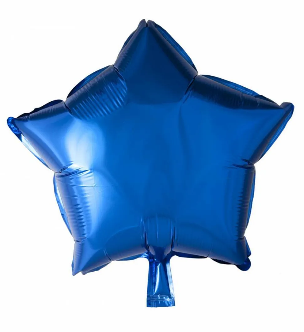 Helium Ballon Ster Blauw 46cm leeg