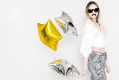 Helium Ballon Ster Goud Glansend Leeg 48cm