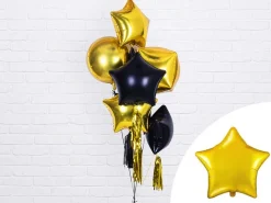 Helium Ballon Ster Goud Glansend Leeg 48cm