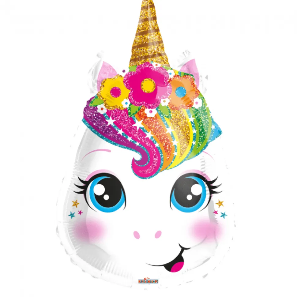 Helium Ballon Unicorn 45cm leeg