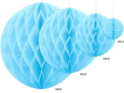 Honeycomb Bal Lichtblauw 20cm