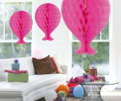 Honeycomb Ballon Fuchsia 37cm