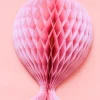 Honeycomb Ballon Lichtroze 37cm