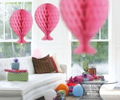 Honeycomb Ballon Lichtroze 37cm