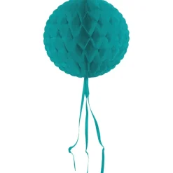 Honeycomb Bal Turquoise Franje 30cm