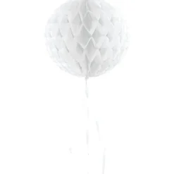 Honeycomb Bal Wit Franje 30cm