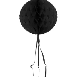 Honeycomb Bal Zwart Franje 30cm
